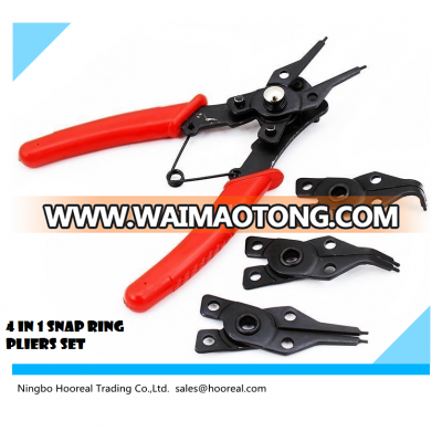 4 in 1Interchange Snap Ring Pliers Plier Set Circlip Combination Retaining Clip