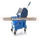 High quality plastic down press 25L single mop wringer bucket with wheels