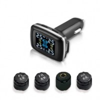 Multifunction portable universal wireless cigarette lighter car vehicle tire pressure monitor